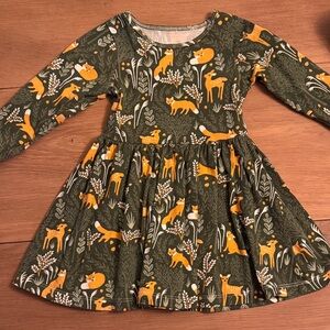 Winter Water Factory - Deer and Fox Dress